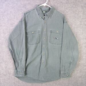 Vintage Coldwater Creek Shirt Mens XL Button Down Western Horse Graphic USA 90s